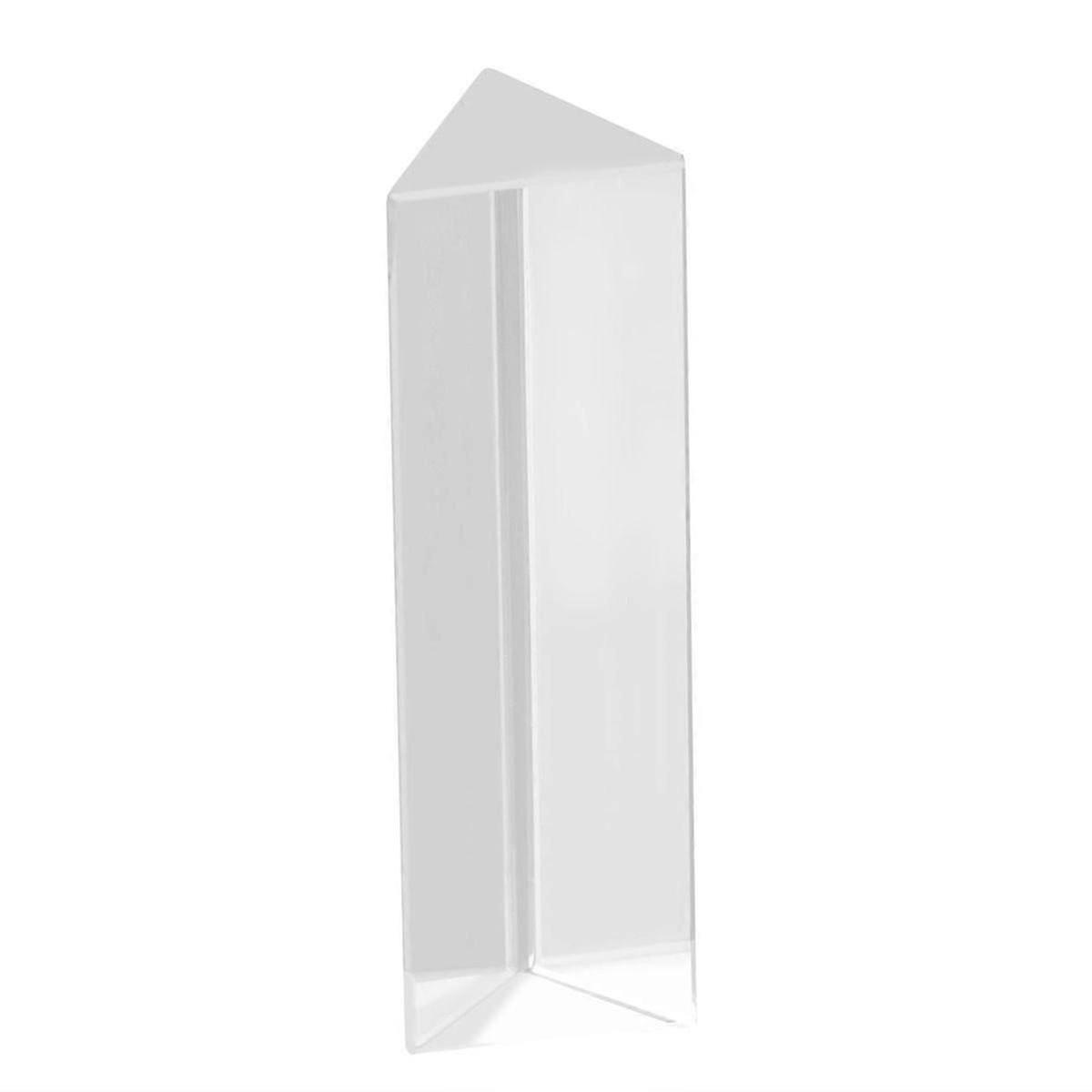 100*30*30mm Crystal Optical Glass Triangular for Teaching Light Spectrum Physics-Good