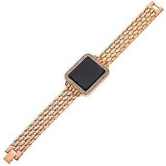 5Pcs Rhinestone Decorated Elegant LED Women Watches Gift Set