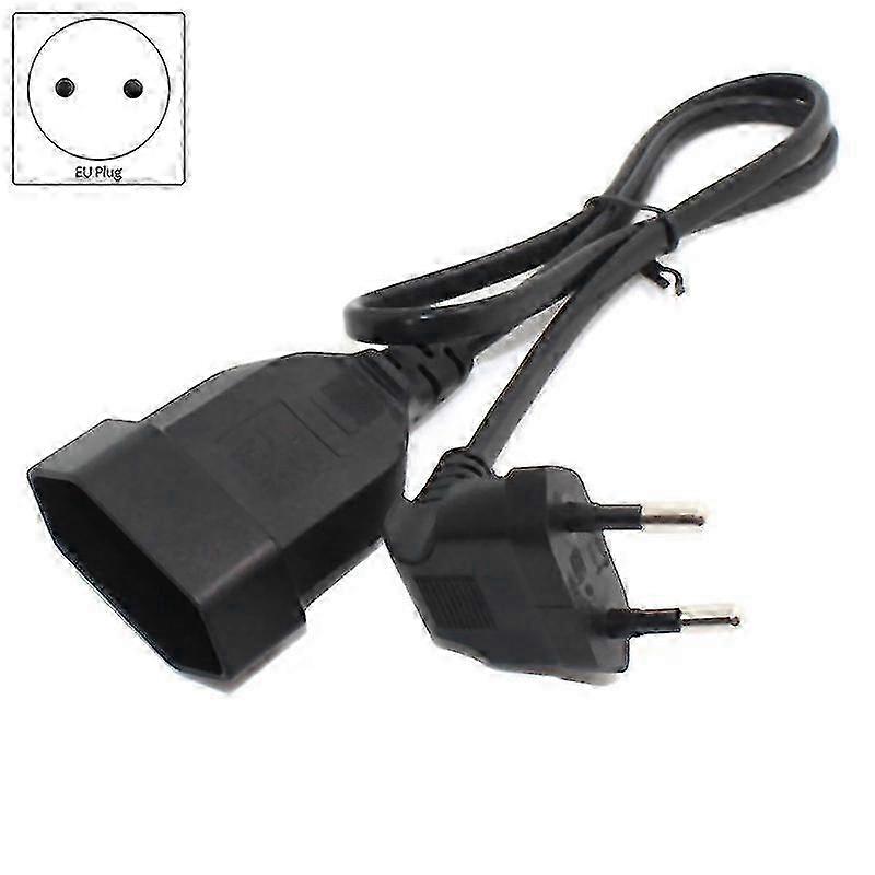 EU 90-Degree Socket Extension Cord