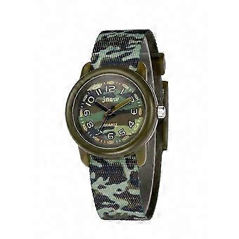 Waterproof and Time Teaching Kids Sports Watch, Quartz Wristwatch with Cartoon Design and Breathable Fabric Band for Boys and Girls