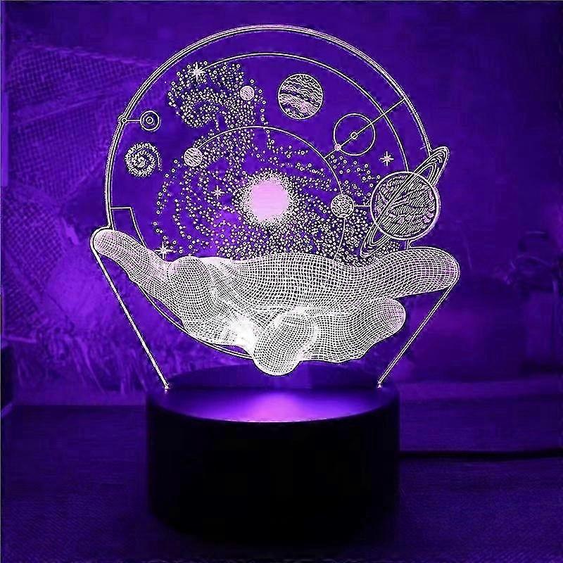 Big Hand Universe 3D LED Lamp