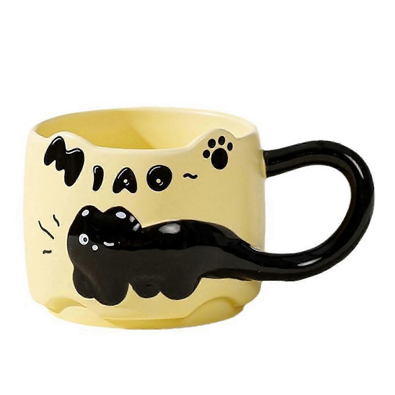 Fade Resistant Black Cat Ceramic Mug