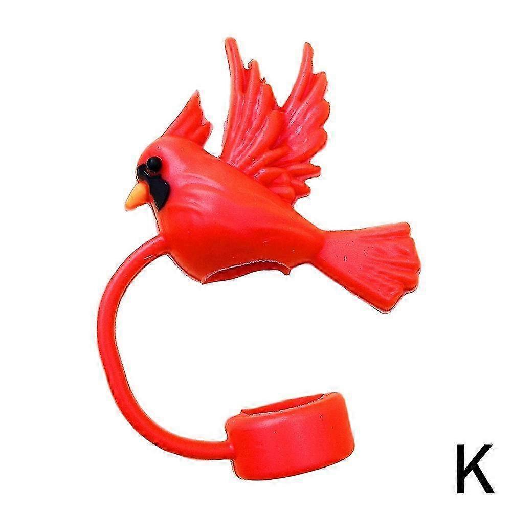 Resin Silicone Butterfly Straw Caps