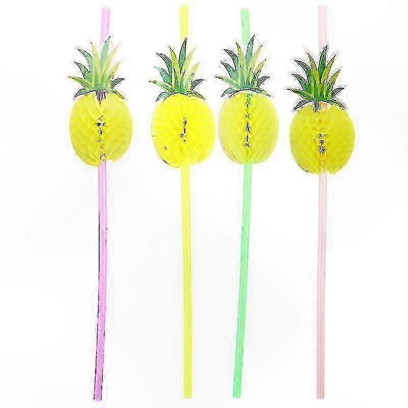30-Pack Honeycomb Design Plastic Drinking Straws-Good