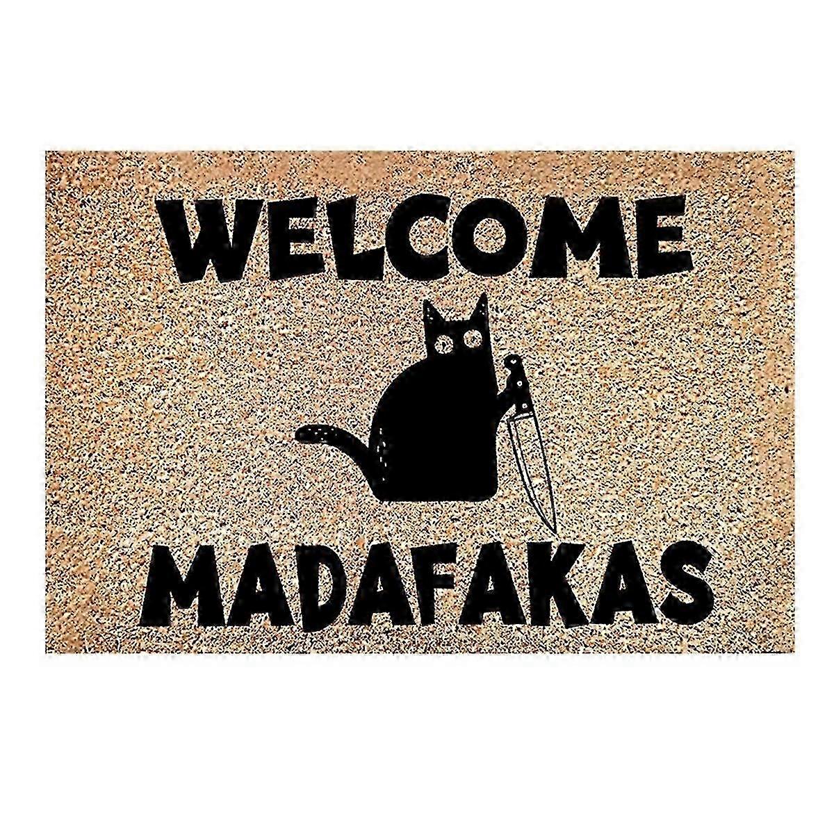 Black Brown Fun Full Print Doormat