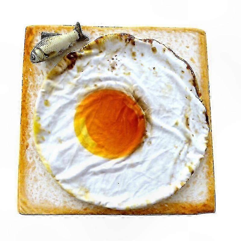 single Fried Egg Design Pillow CoverJJ