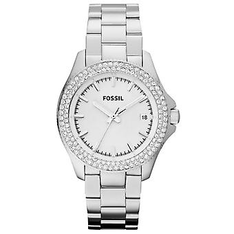 Fossil retro traveler Watch for Women Analog Quartz with AM4452 Stainless Steel Bracelet