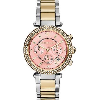 Mkors parker Quartz Analog Women's Watch with MK6140 Gold Plated Stainless Steel Bracelet