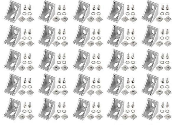 Solid Cast Aluminum Corner Brackets for 2020 Extrusion Frames