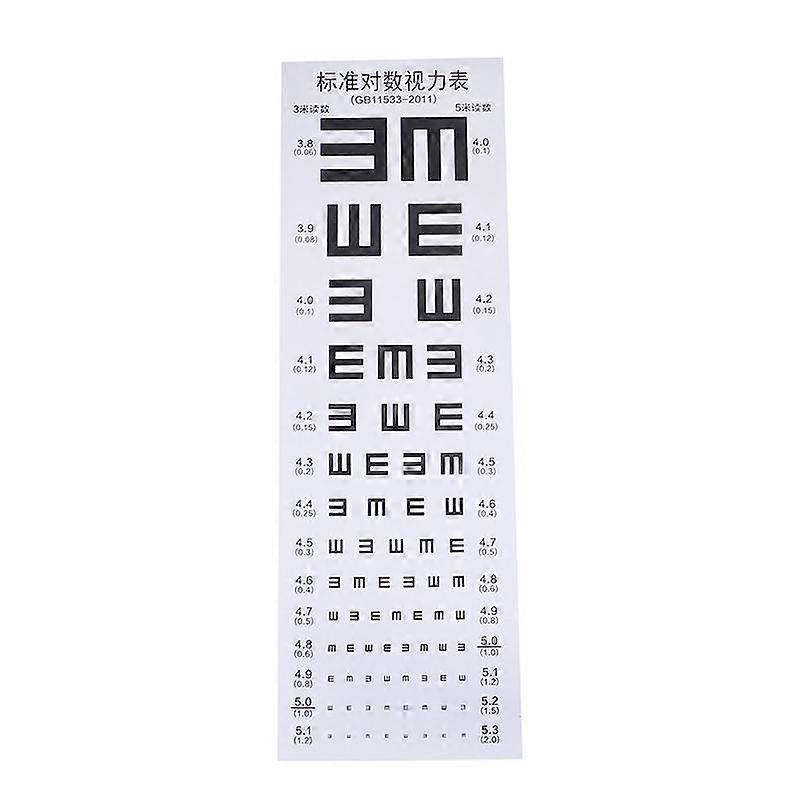 Wallmounted Waterproof Eye Chart Testing Cahrt Visual Testing Chart For Hospital