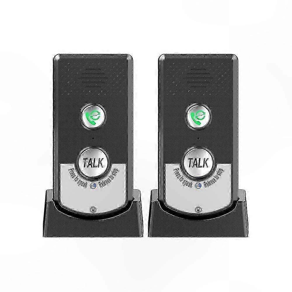 Wireless Intercom System, Bidirectional Voice, Long Range, Portable, 2-Pack for Home