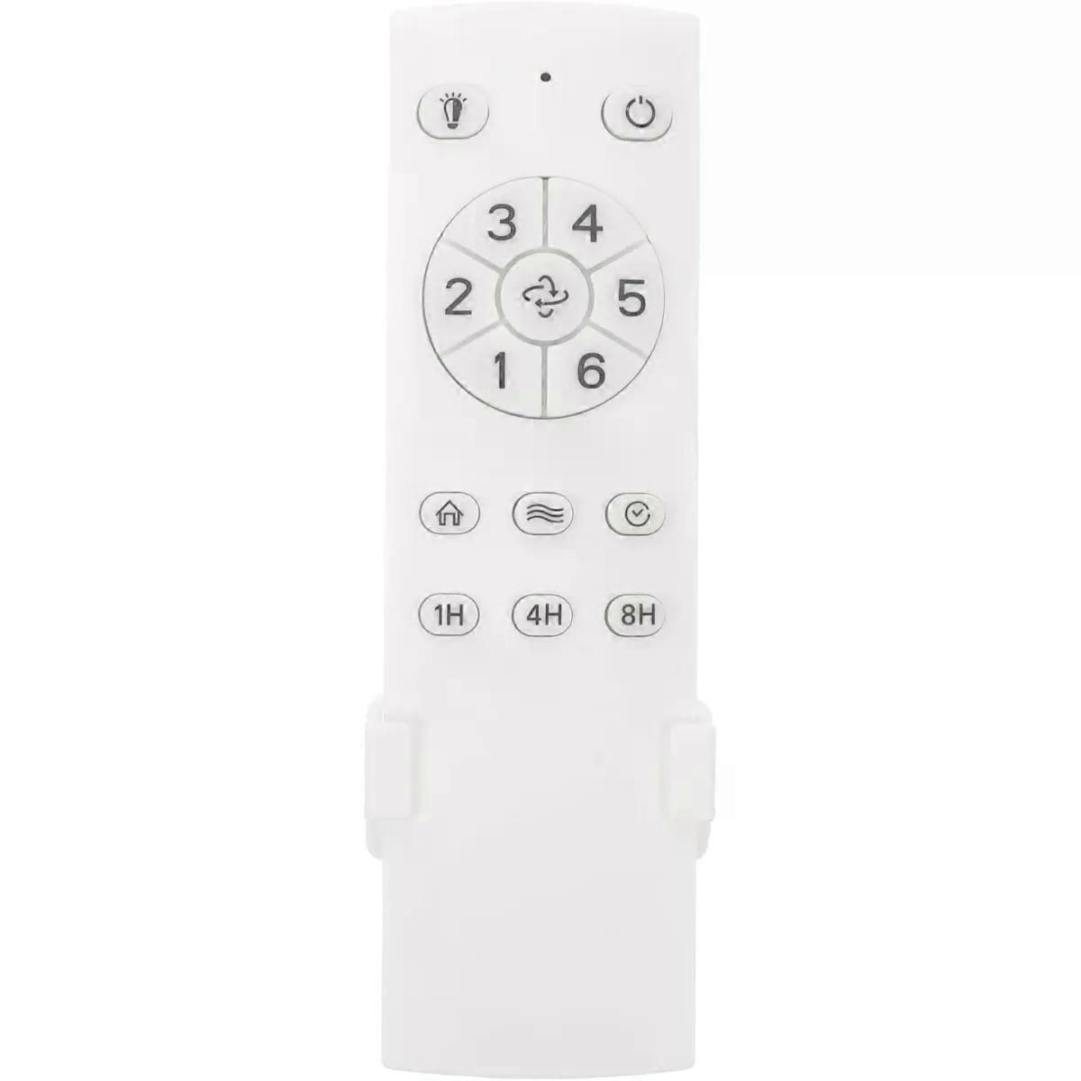 Remote Control: Ceiling Fan Remote Universal - Features 1-6 Speed & 1/4/8 Hours Timer - Ceiling Light Replacement Controller for Home Office