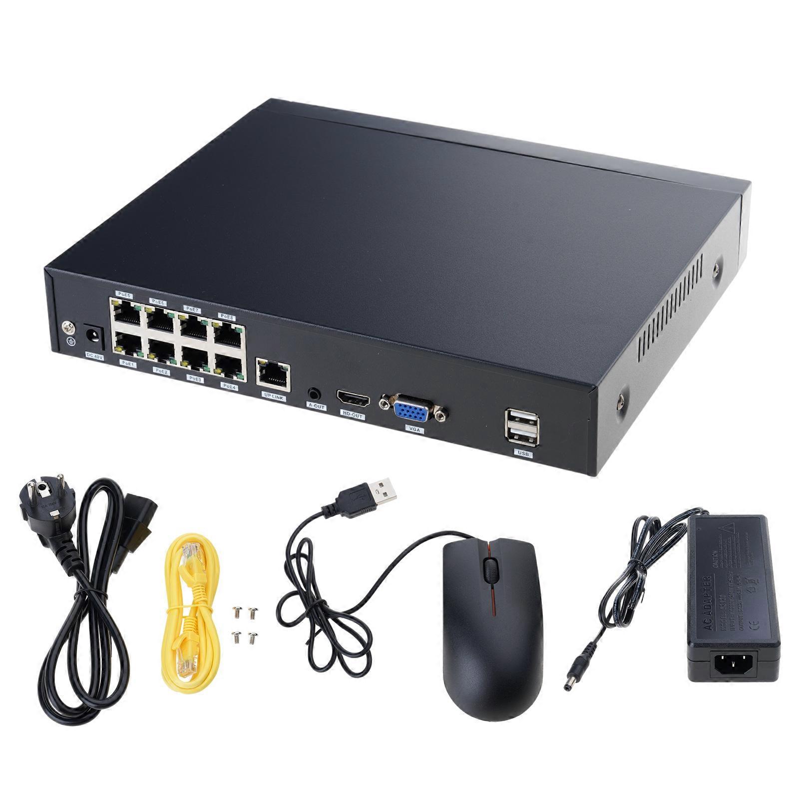 (1 Piece) Comprehensive Observation NVR Structure with Mobile Remote Access for Constantly Observing Multicolor