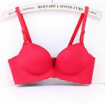New products in autumn and winter, polished steel-rimless bras, gathered one-piece seamless bras, women's underwear is soft