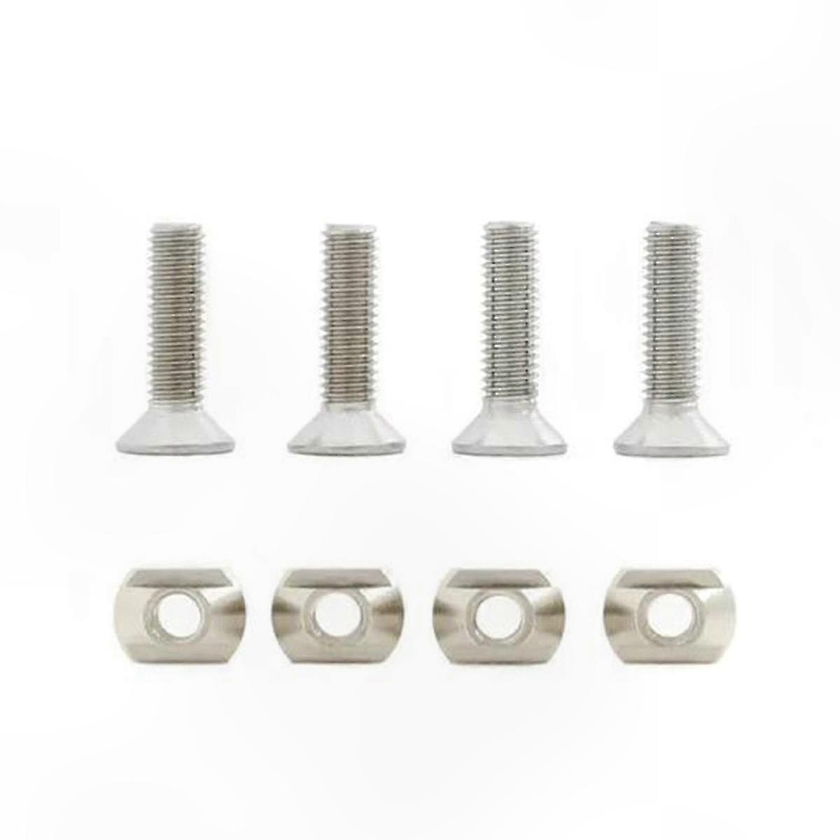 Brass M8 T-Nuts 4-Pack for Surfboard Foiling