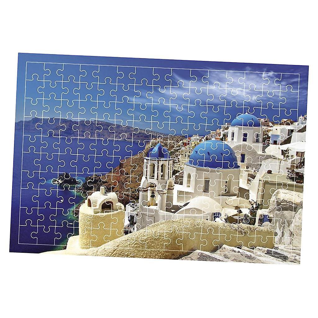 Santorini Öl Gemälde Puzzle Spielzeug