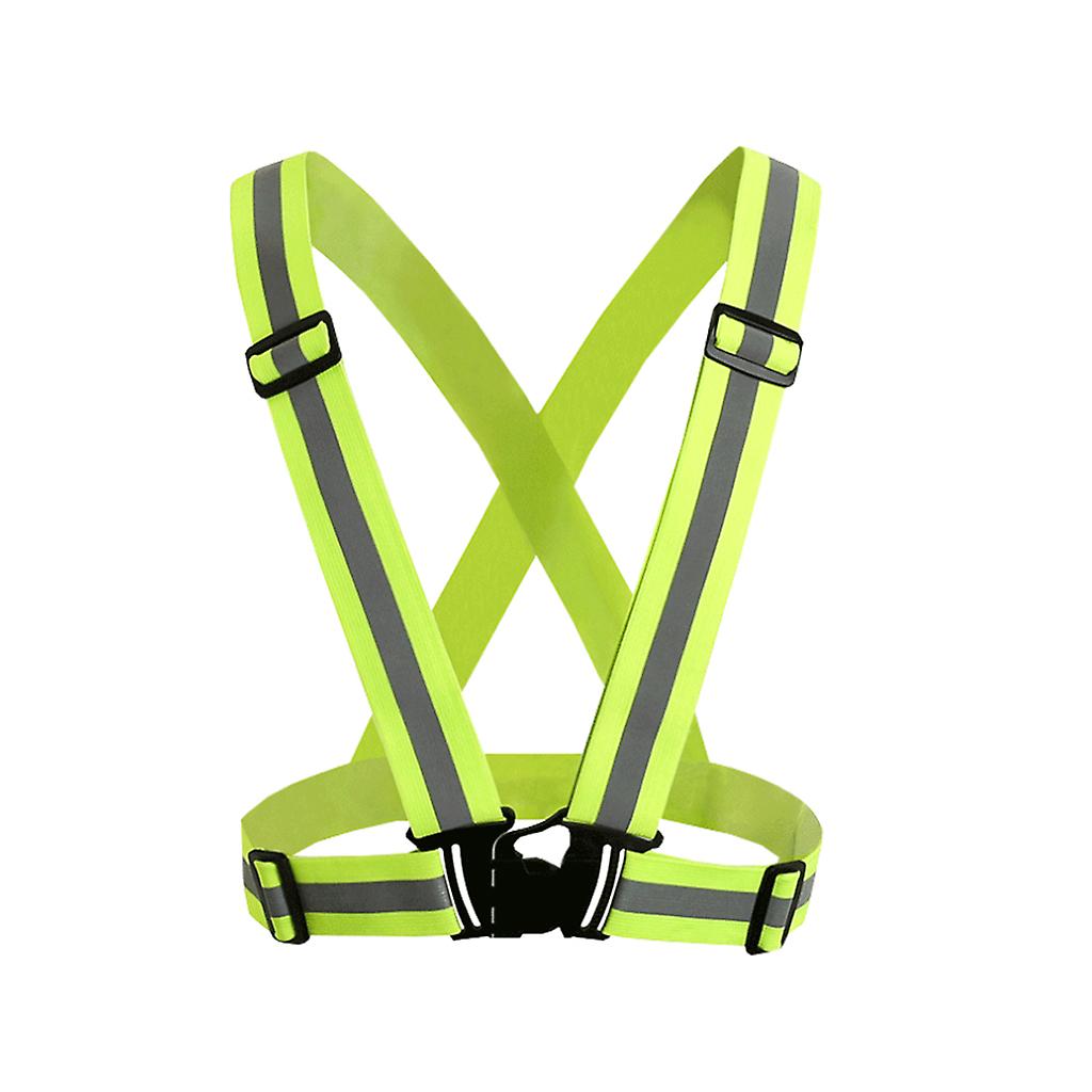 Security Reflective Vest Night Running Cycling Adjustable High Visibility Belt