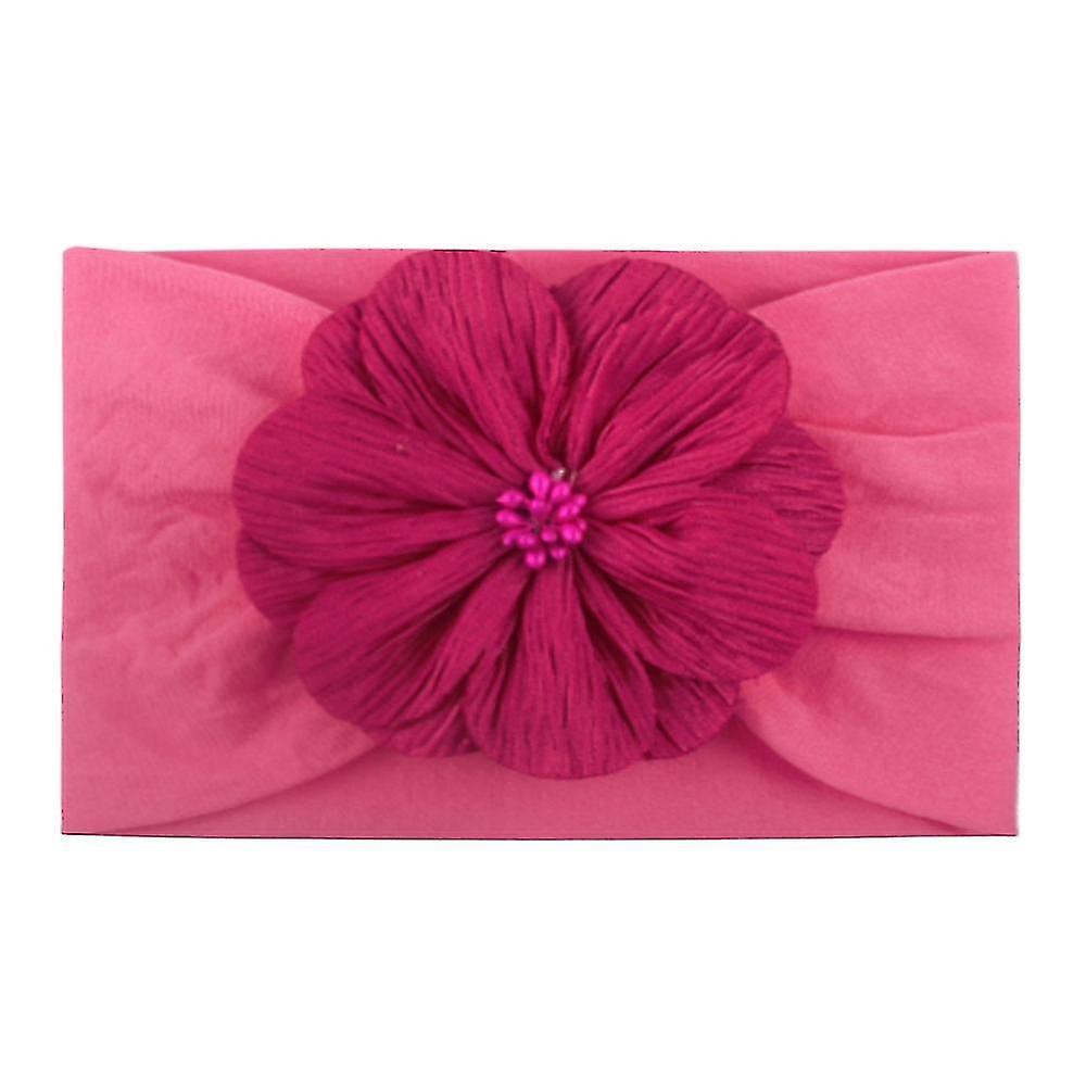 13 Colors Baby Flower Headbands Handmade Flower Hair Bow Knotted Soft Nylon