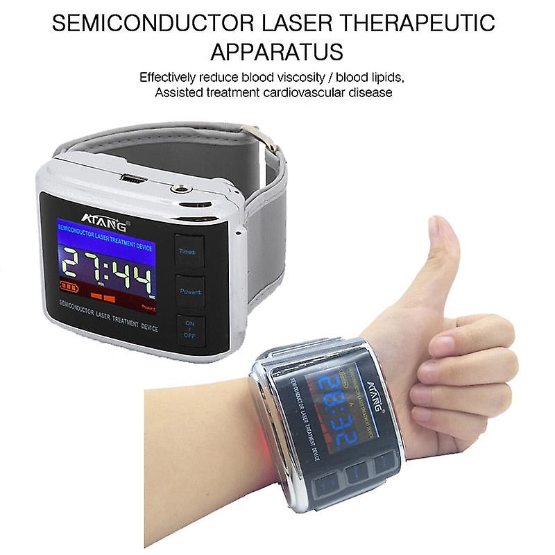 Laser Acupuncture Allergic Rhinitis Therapy Laser Watch Body Laser Therapy Pain Diabetes Bracelet Sugar Balance Watch Laser