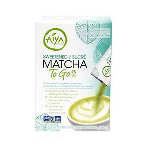 Aiya Sweetened Matcha To Go Tea, 8 Packets