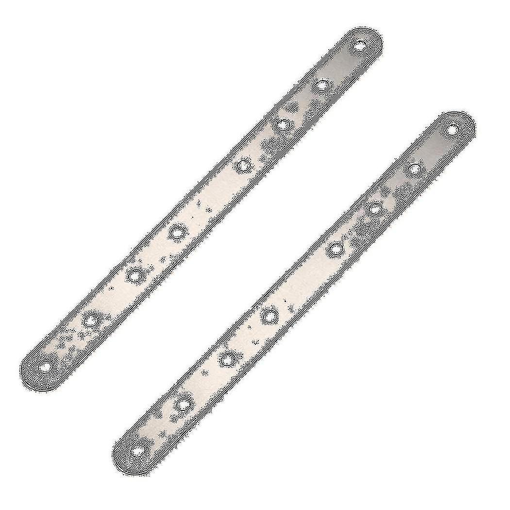 2x Metal 8 Holes Flat Straight Design Corner Brace Angle Bracket 250mm