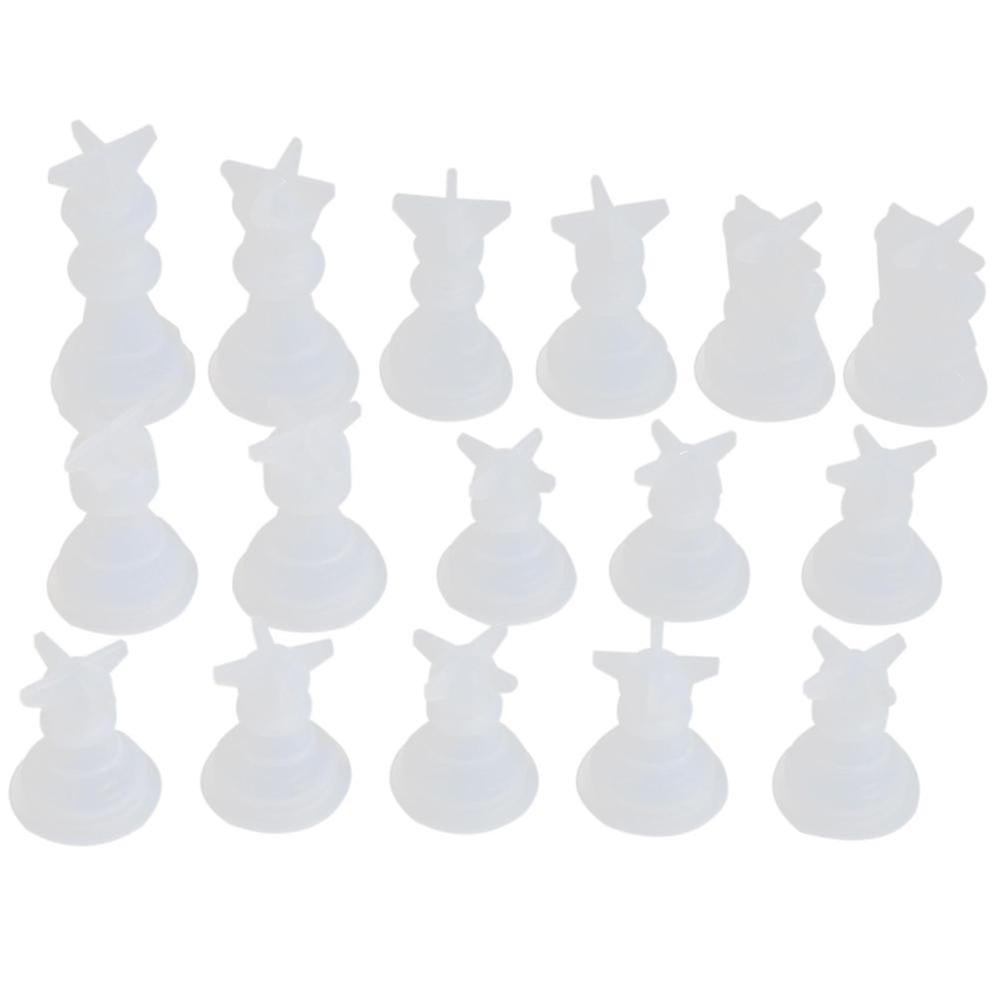 Chess Mold For Resin Silicone Chess Resin Mold Chess Crystal Epoxy Casting Molds For Diy Crafts Mak