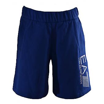 EA7 Boys Ea7 Kids Blue Cotton Shorts
