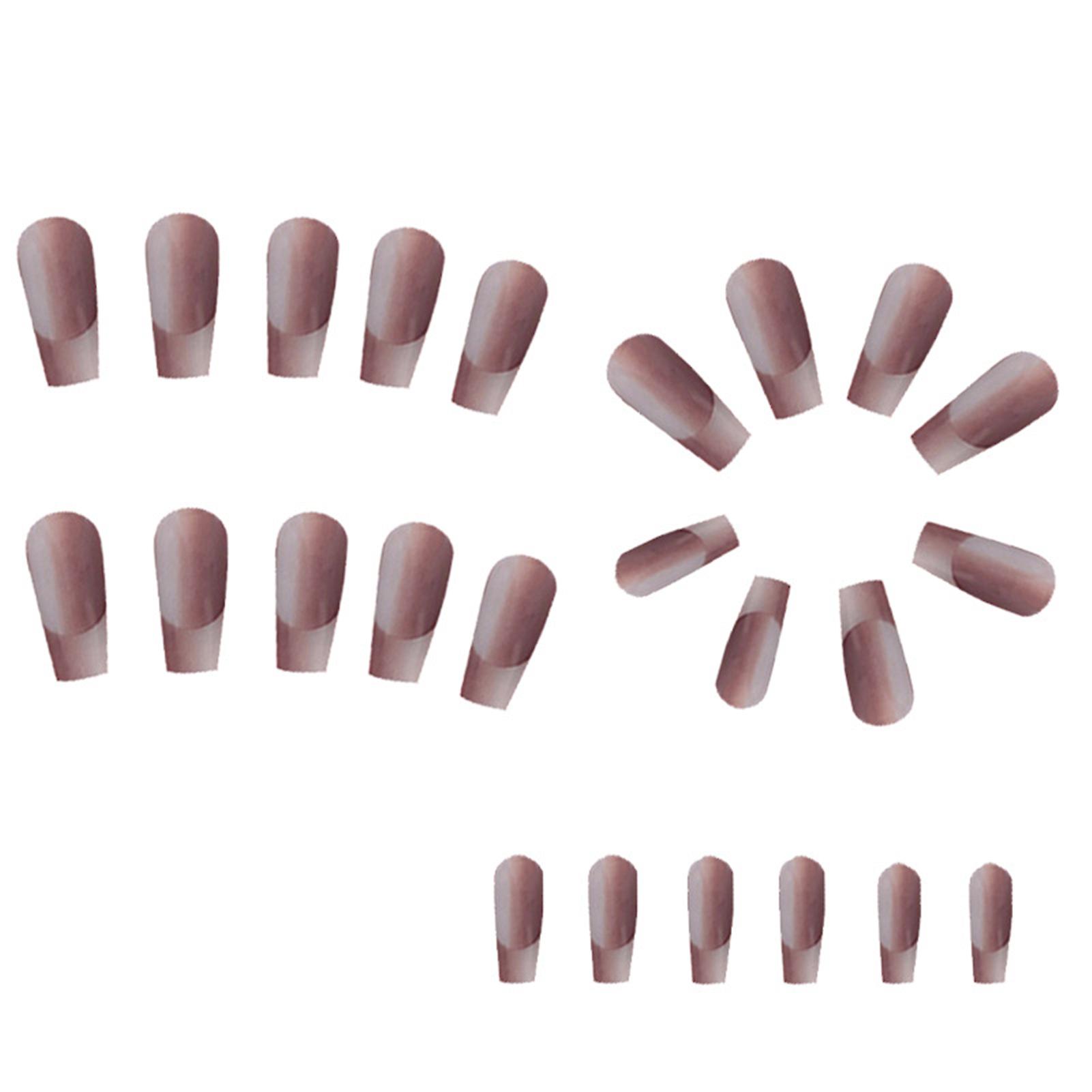 Long Glossy Nail Patch Set Waterproof Scratch-resistant Fake Nails
