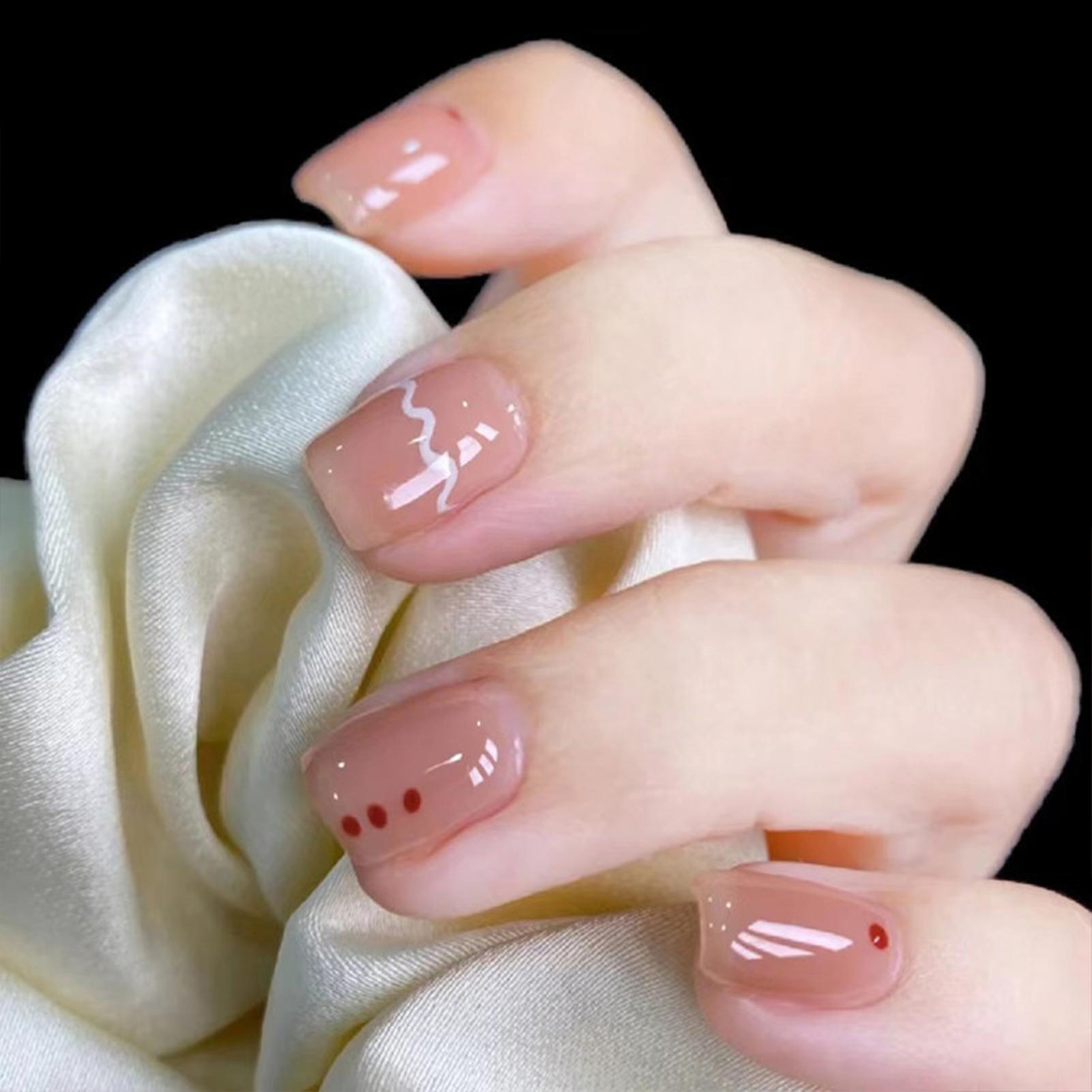 Glossy Decor False Manicure Long Lasting Waterproof False Nails