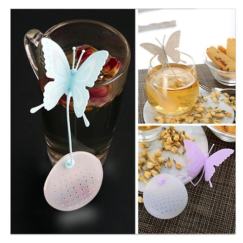 Silicone Butterfly Shaped Tea Infuser Strainer Tea Filter Gift for Tea Lover