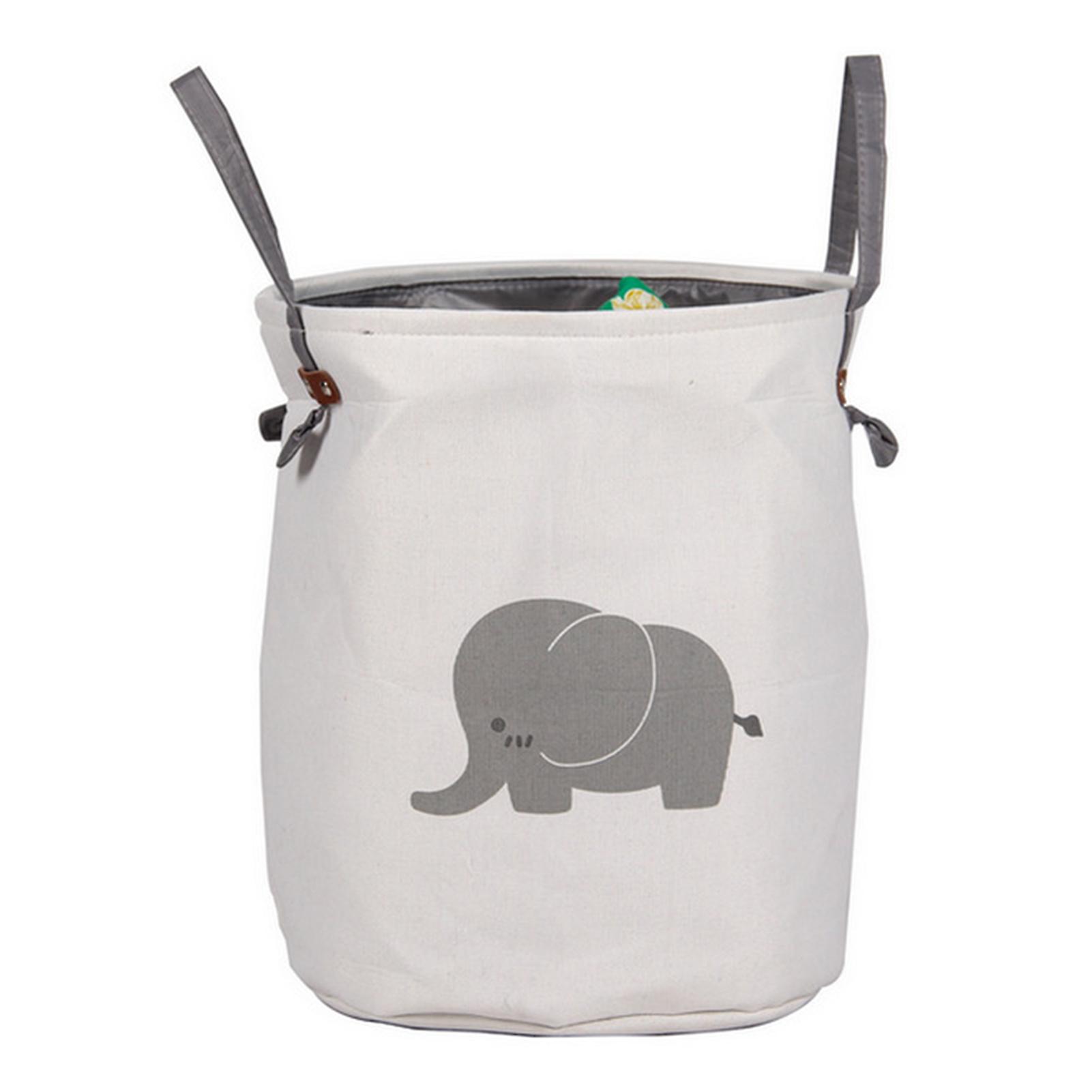 Large Laundry Basket Fabric Hamper Thickened Double-layer Storage Bucket