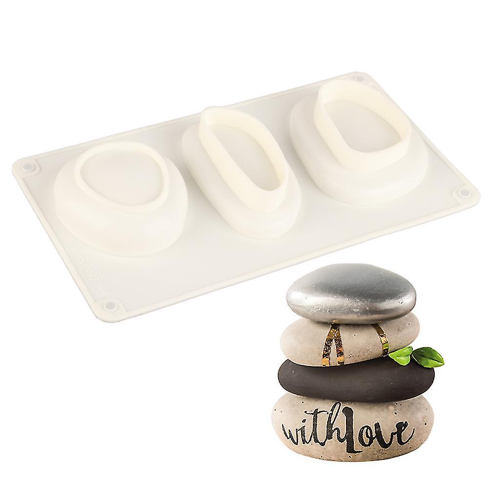 Cobblestone Shaped Cake Mold 3D Pebbled Pastry Mold Silicone Baking Mold