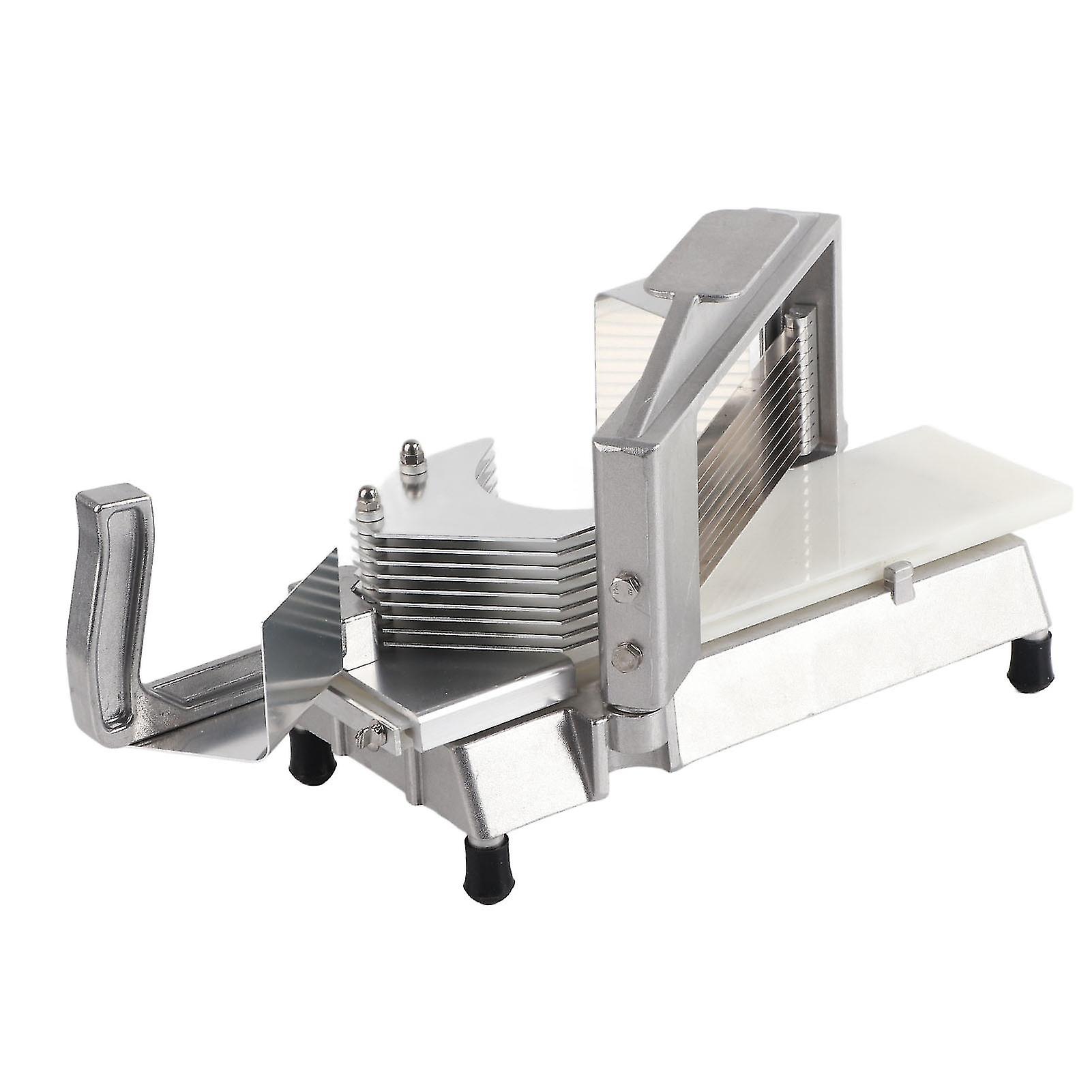 Grønnsakskutter rustfritt stål høyeffektiv manuell skivekutter for frukt tomat potetskive tykkelse 6,3 mm/0,25 tommer 