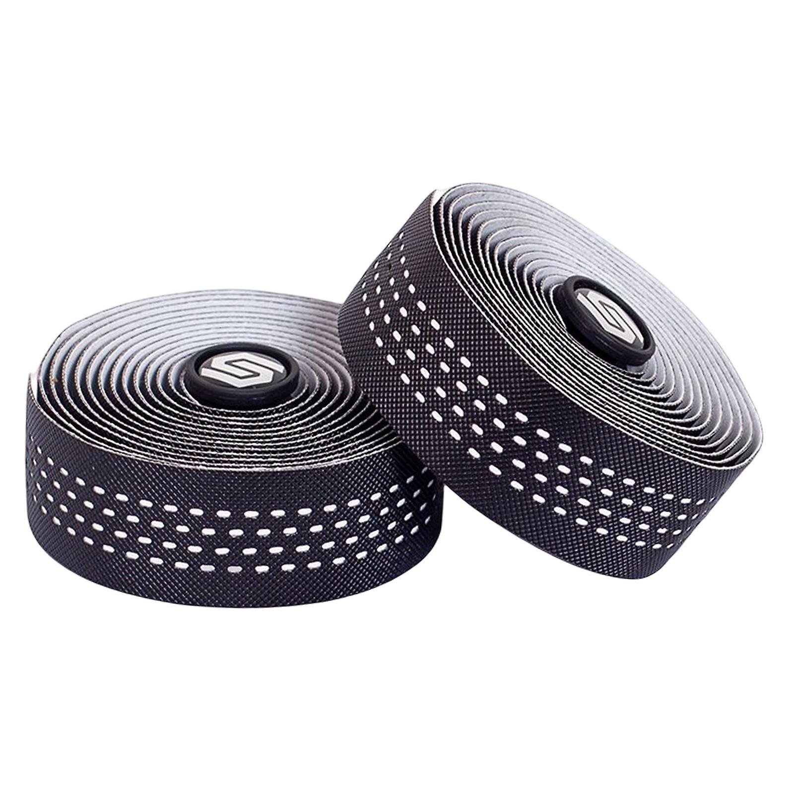 ソフトロードバイクハンドルバーテープ防振滑り止めサイクリングハンドルラップブラック