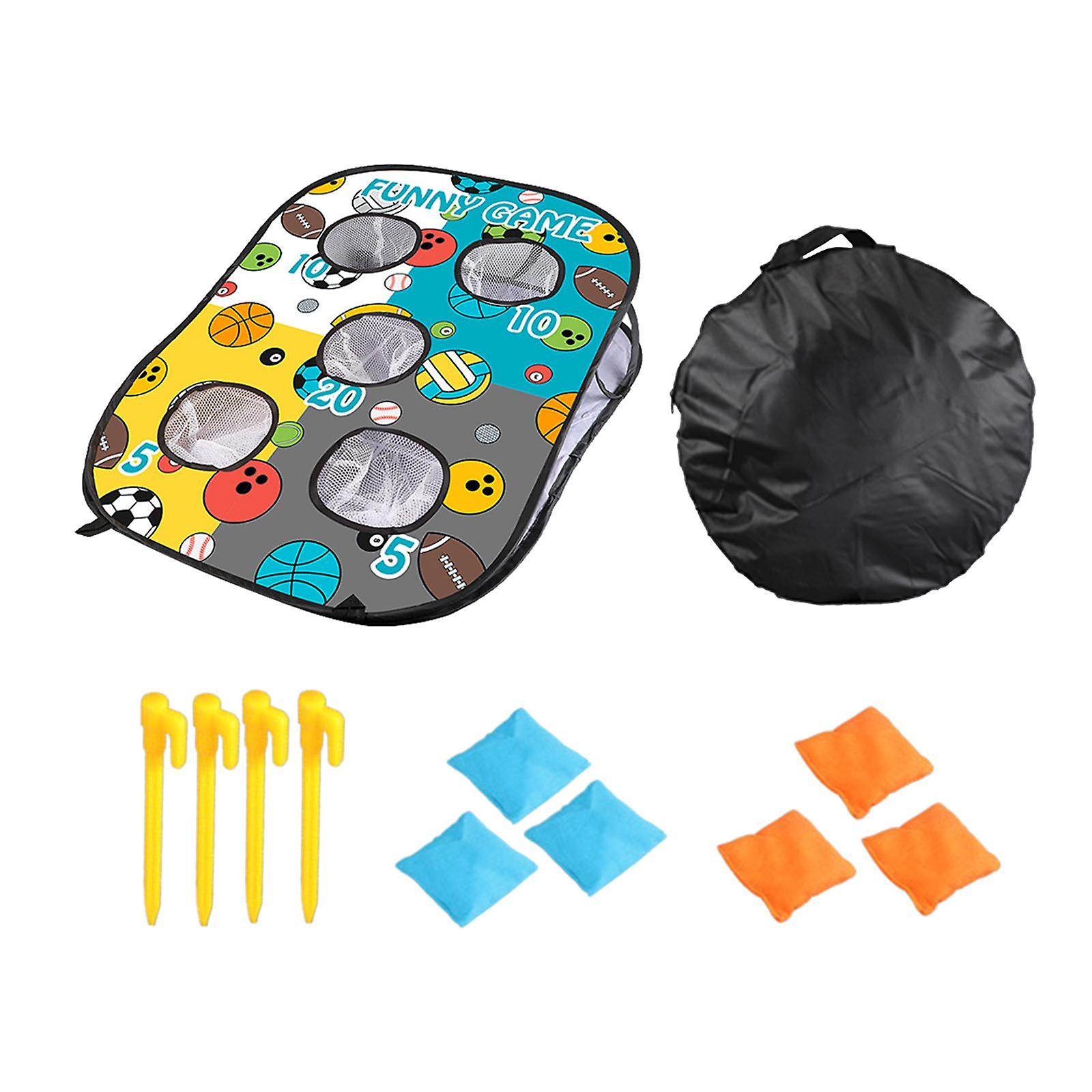 Corn Hole Bag Toss Outdoor Toy Bambini 3 4 5 6 7 Pieghevole per Sport Family Toy