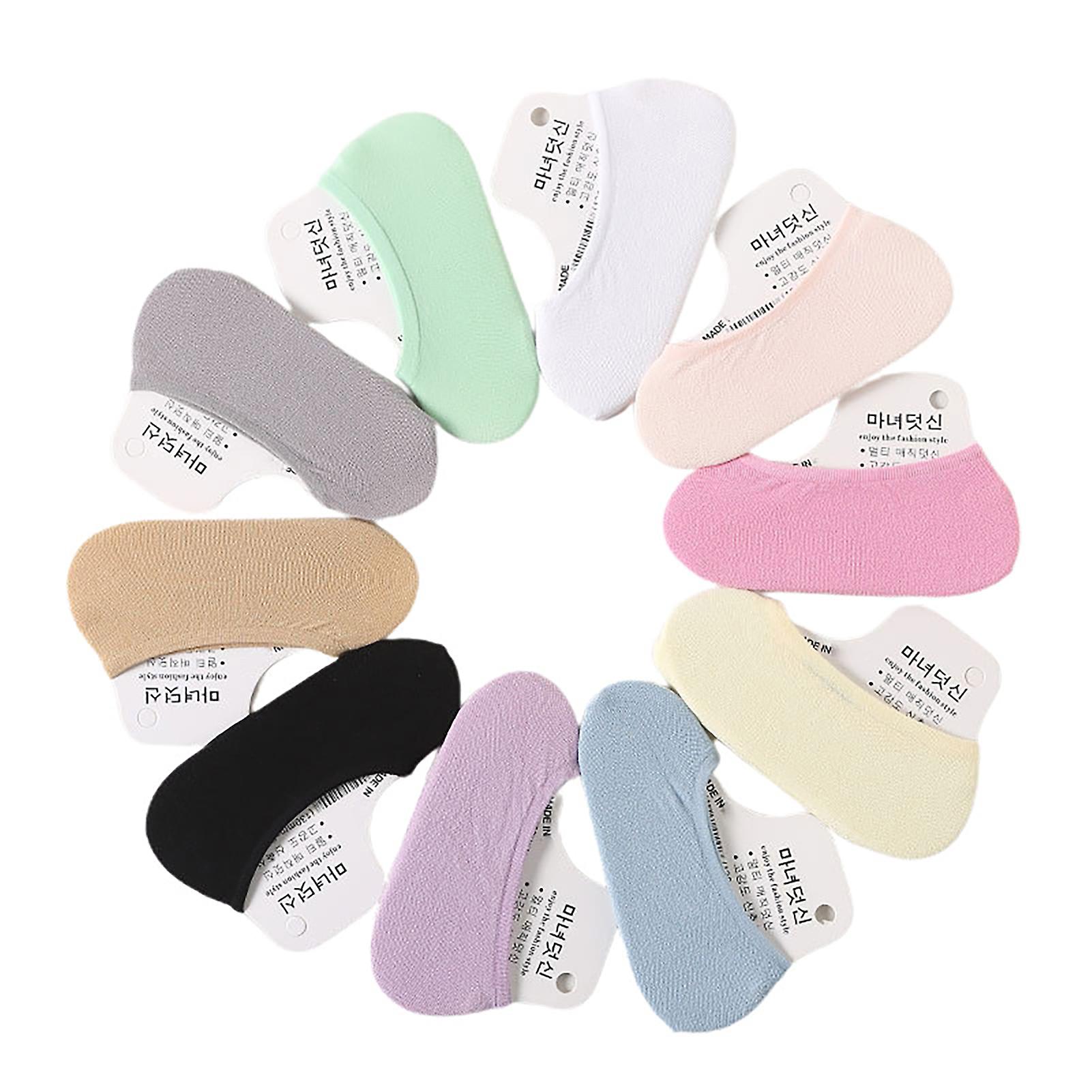 10 Pairs Toddler Socks Breathable Super Soft Lint Free Stretchy Sweat-absorbing Decorative Velvet Fade-Resistant Toddler Summer Floor Socks