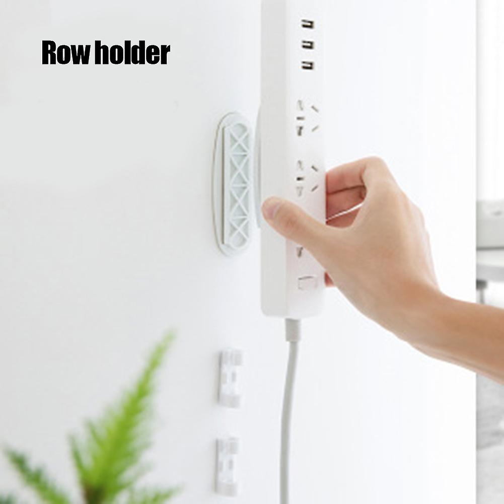 Self Adhesive Power Strip Fixator 3Pcs Wall Mount Sockets Holder Punch Free WiFi Router Remote