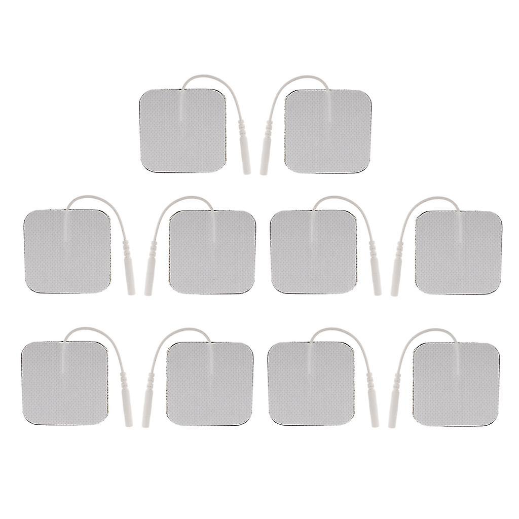 10pcs Replacement Massage Pads for Massagers Electrode Pad 2x2Inch