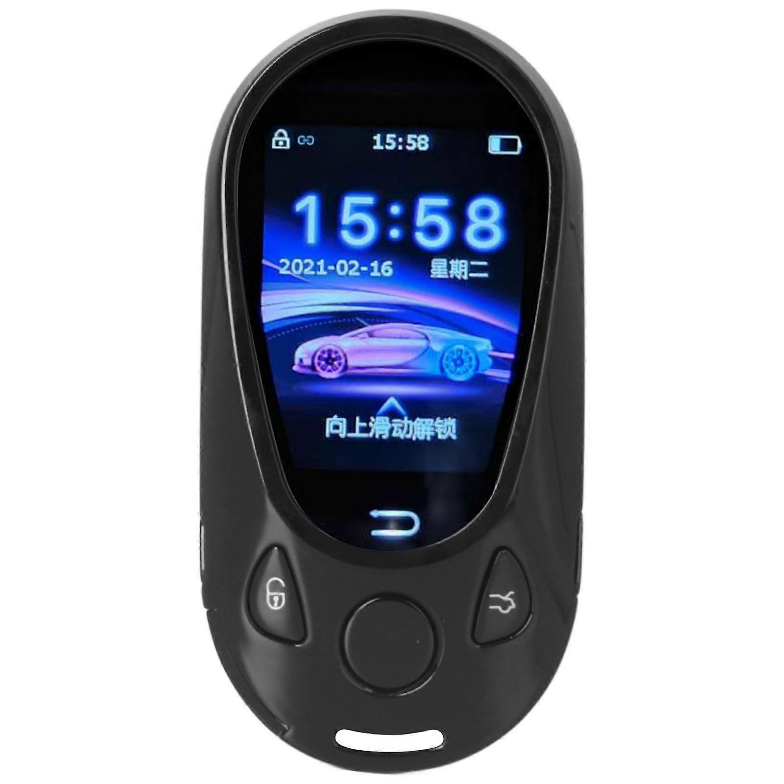 Smart LCD Touch Screen Car Key 2in 750mAh Battery Black