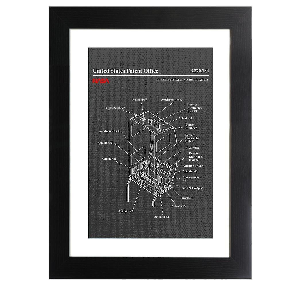 NASA Internal Research Accommodations Blueprint Framed Print