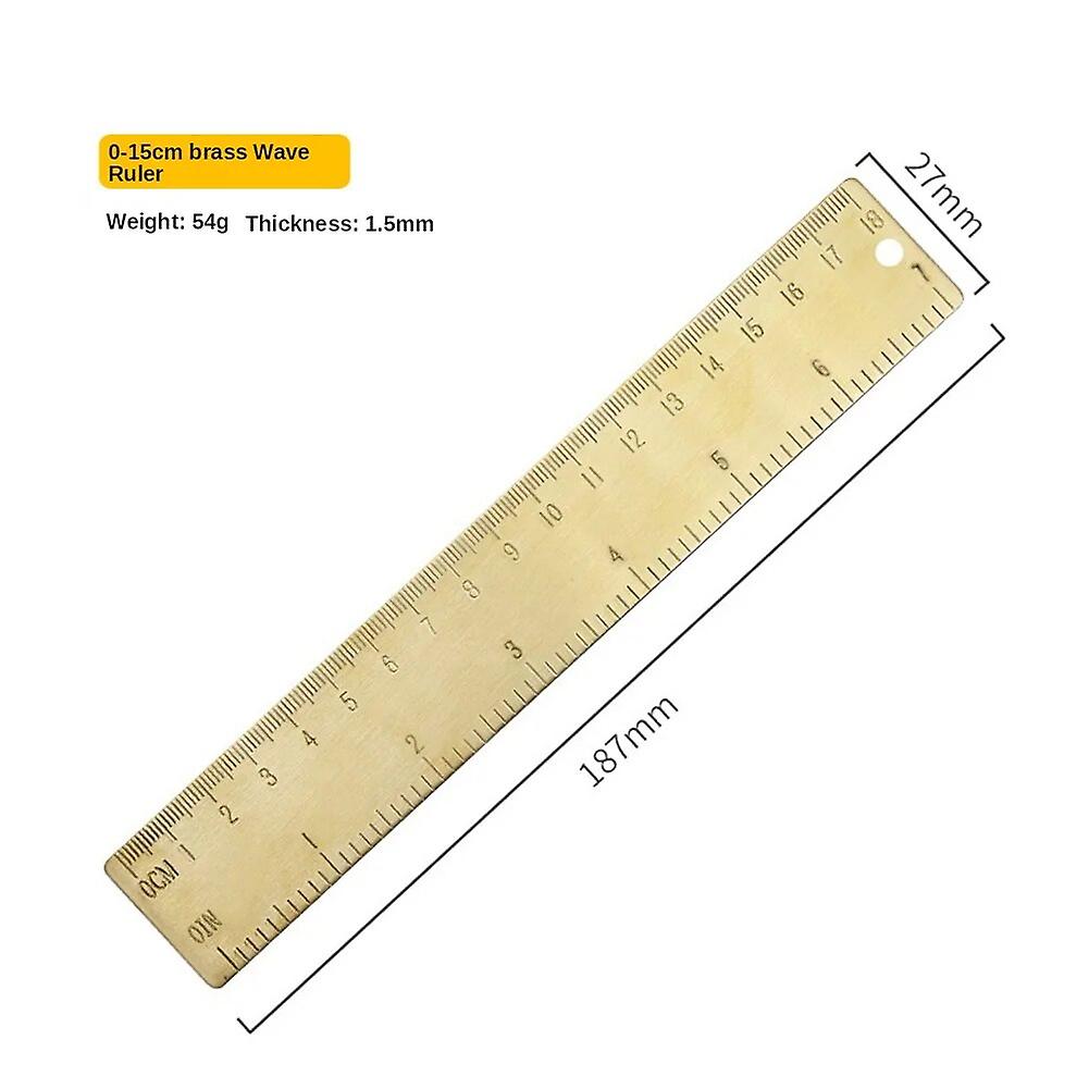Mini Retro Brass Ruler Triangle Ruler Protractor Measuring Tools Cartography Ruler Geometric Metal Drawing Set Bookmark Stationery~11194