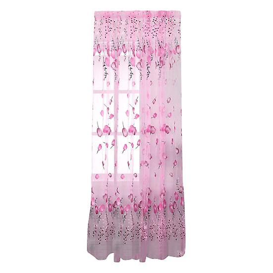 Door Drape Washable Beautiful Eye-catching Durable Smooth Surface Sheer Curtain for Indoor
