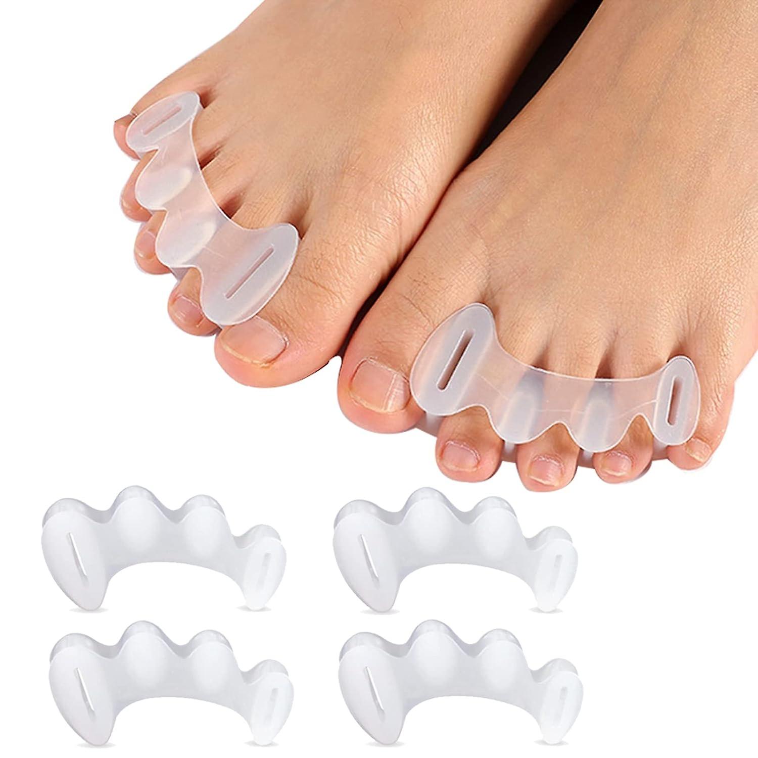 2 Pairs Toe Spacers Bunion Corrector for Women/Men,Toe Separators Foot Alignment - Spreaders for Bunions, Hallux Valgus,Support Foot Fitness and