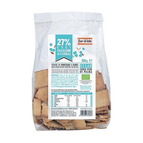 Whole wheat crackers with chickpea flour with 4 cereals 200 g