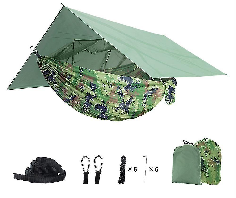 Outdoor mosquito net hammock set, anti-mosquito mesh hammock, plus sun and water resistant silver co