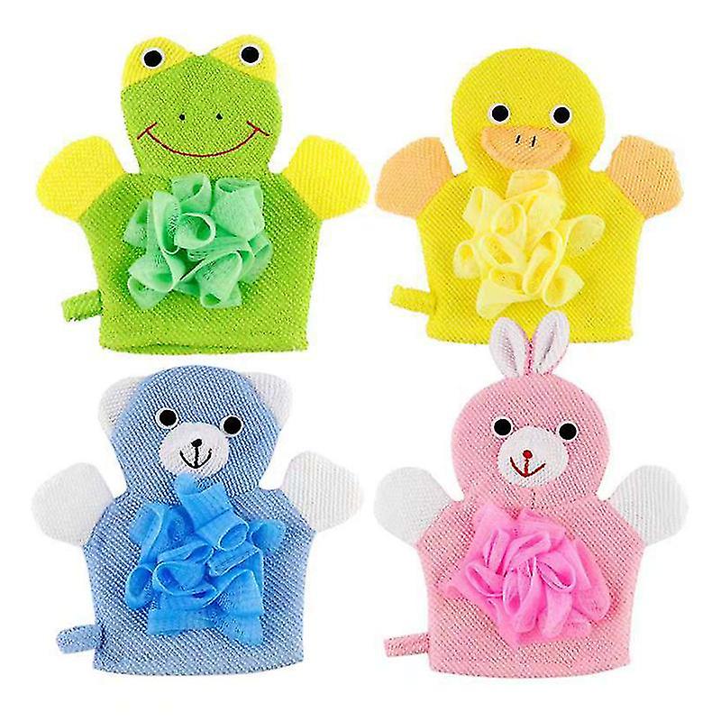 4pcs Children Bath Glove
