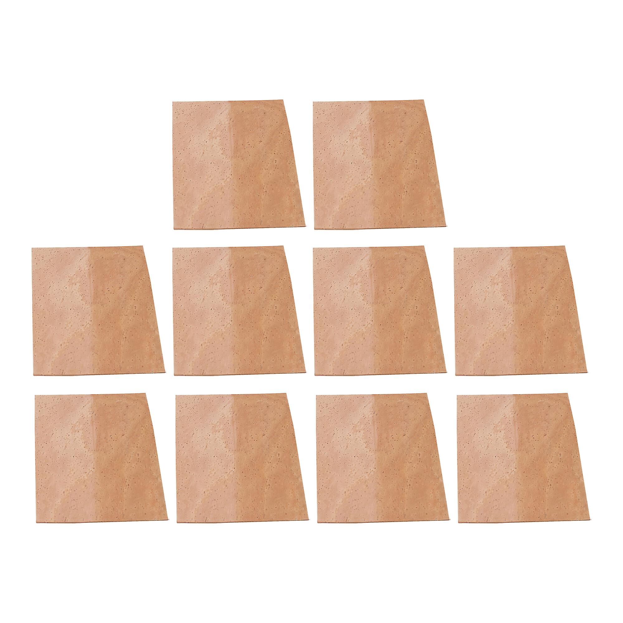 10 Pcs DIY Saxophone Clarinet Neck Joint Corks Square Set Wood Color