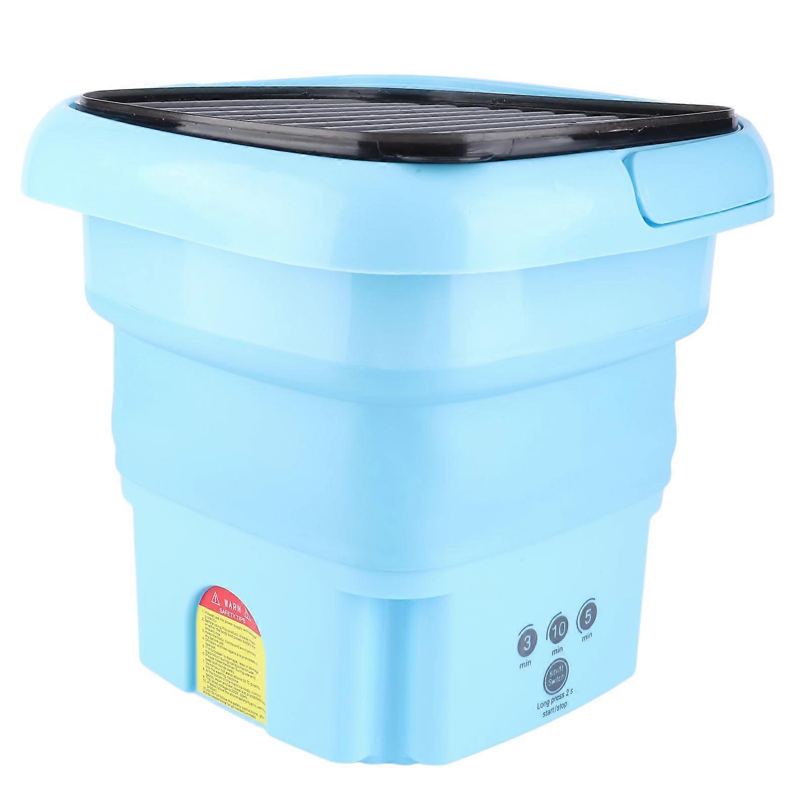 محمول غسالة مجفف مشط قابل للطي متكامل صغير Underware غسالة Blue Ray مع أنبوب سلة تصريف US Plug 110 × 240V