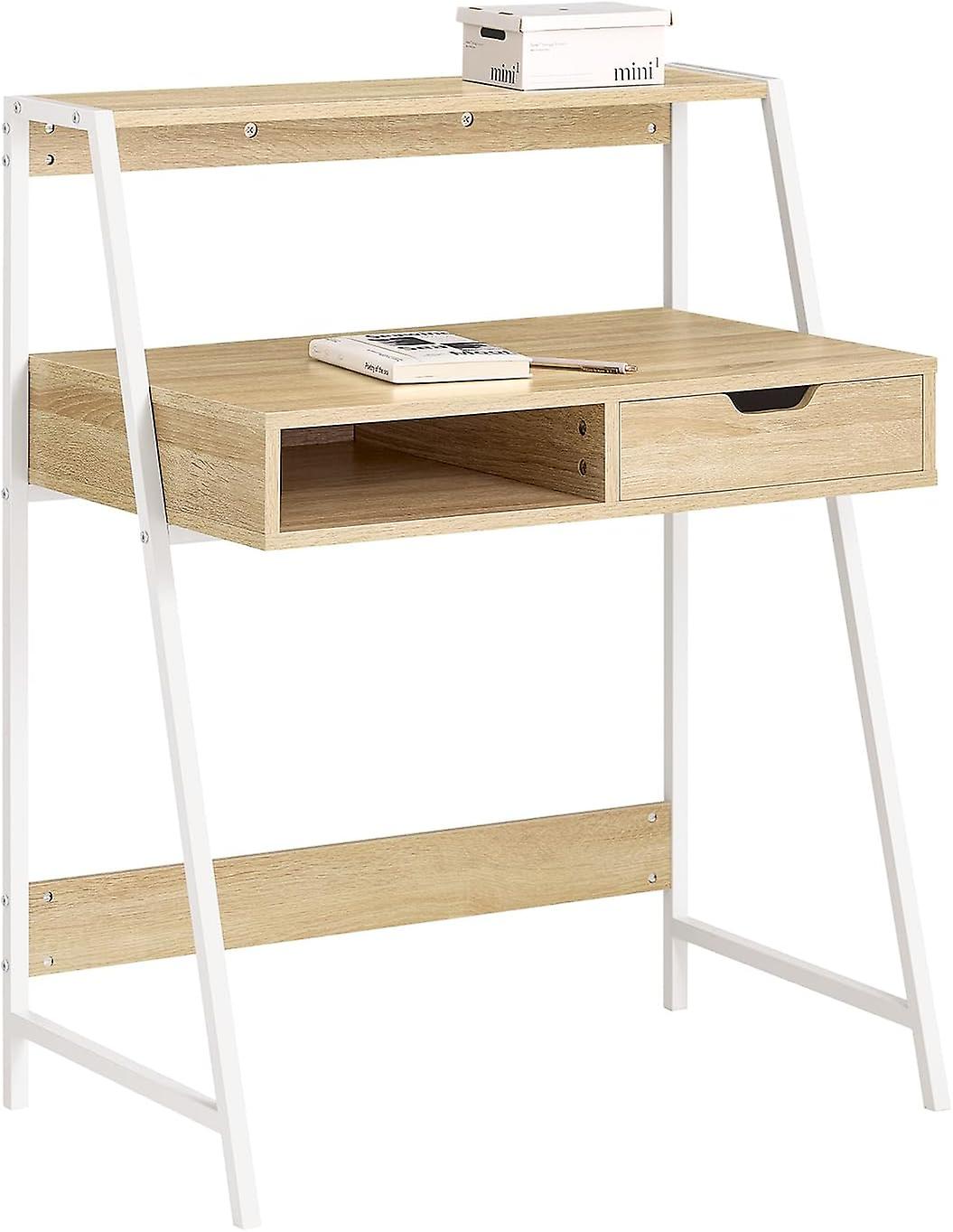 SoBuy Home Office Table Desk with Storage Shelf