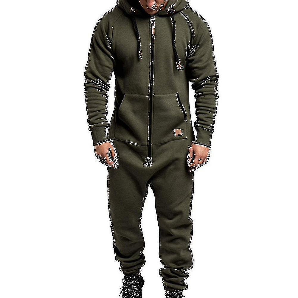 الرجال Onesie هوديي الرمز البريدي بذلة الشتاء عارضة مقنعين رومبير بلاي سويت-rx